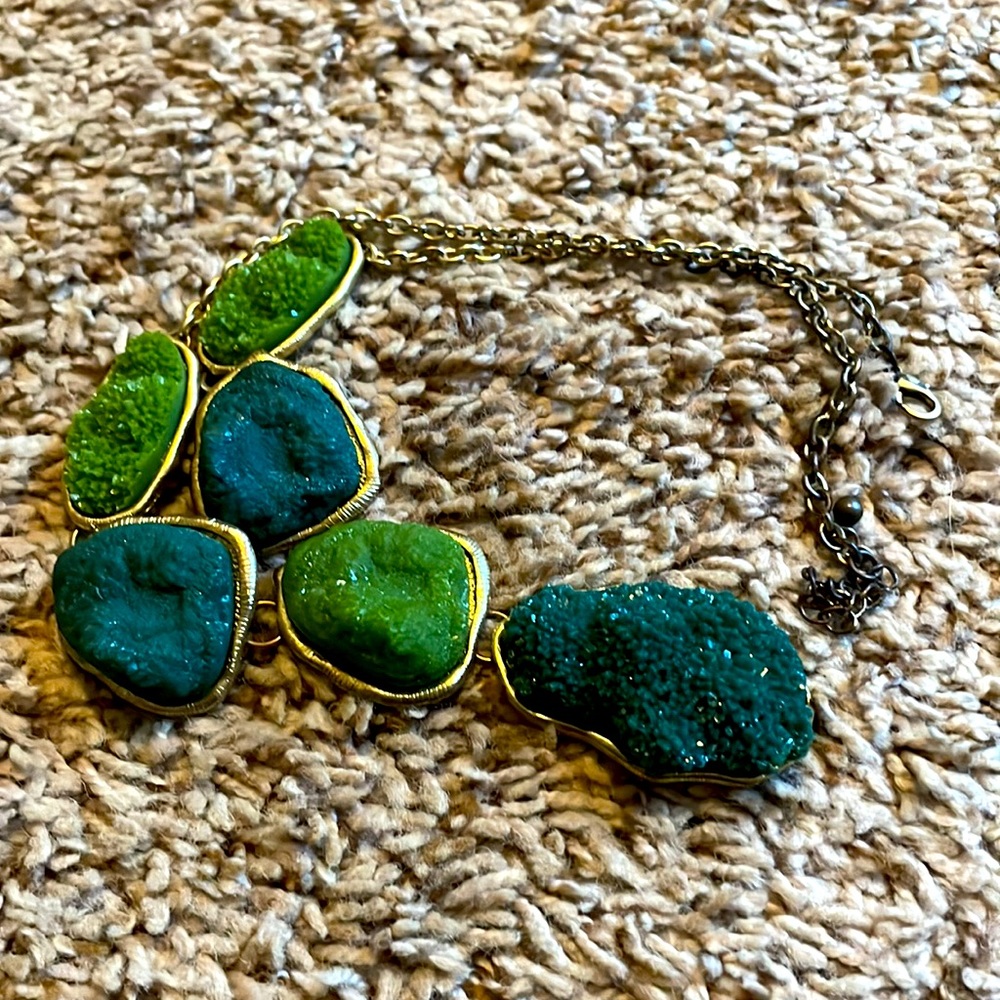 Green shell necklace